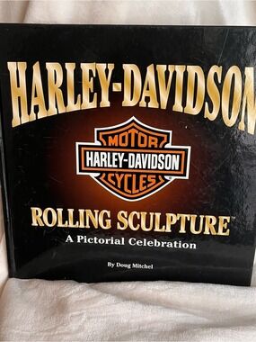 Harley-Davidson 175 page Black and Gold Rolling Sculpture Coffee Table Book